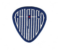 Chicago Cubs 2nd Alternate Blue Guitar Pick Sleeve Patch product image 1, provided for visual reference and product detail