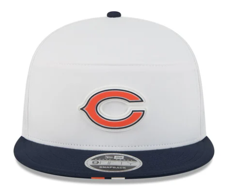 Chicago Bears New Era White/Navy Secondary Logo 2025 NFL Training Camp Split Panel 9FIFTY Snapback Hat for Men product image