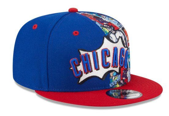 Chicago Cubs New Era 2025 Diamond Hero Royal/Red 9FIFTY Snapback Hat product image 2, provided for visual reference and