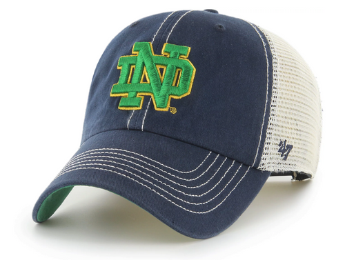 '47 Notre Dame Fighting Irish Navy Trawler Clean Up Adjustable Hat product image 1, provided for visual reference and