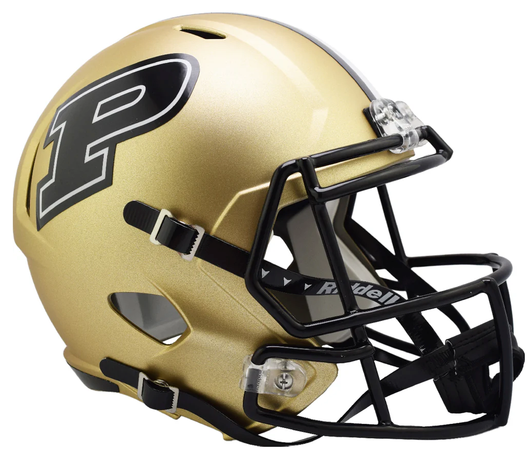 Purdue Boilermakers Riddell Replica Full Size Speed Helmet product image 1, provided for visual reference and product detail