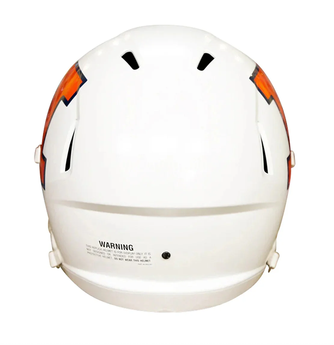 Illinois Fighting Illini White Riddell Replica Full Size Speed Helmet product image 2, provided for visual reference and