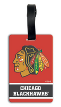 Chicago Blackhawks Soft Luggage Bag Tag product image 1, provided for visual reference and product detail review