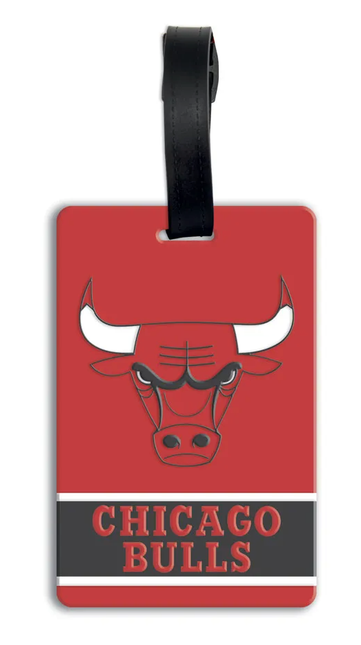 Chicago Bulls Soft Luggage Bag Tag product image 1, provided for visual reference and product detail review