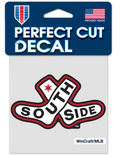 Chicago White Sox Southside City Connect 4" X 4" Perfect Cut Decal product image 1, provided for visual reference and
