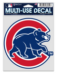 Chicago Cubs Walking Bear Logo 3.75"x5" Multi Use Decal product image 1, provided for visual reference and product detail
