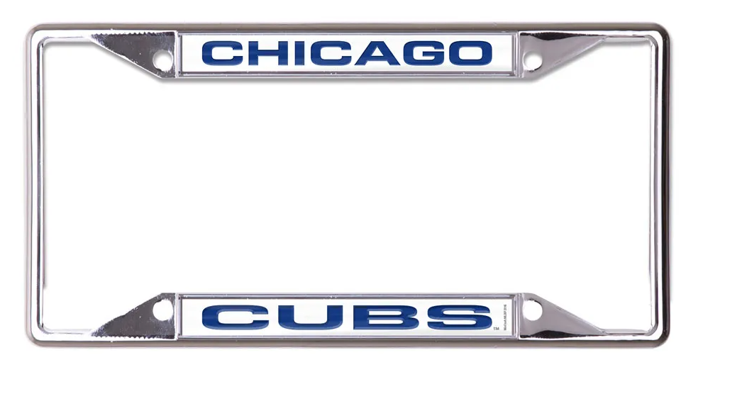 Chicago Cubs WinCraft Inlaid License Plate Frame product image 1, provided for visual reference and product detail review