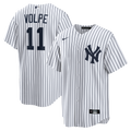 Anthony Volpe New York Yankees Nike Home White Replica Jersey for Men product image 1, provided for visual reference and