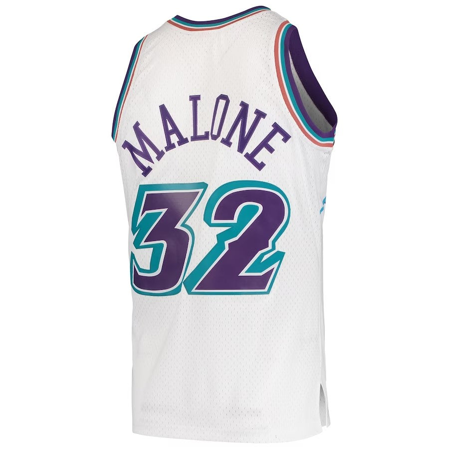 Utah Jazz Mitchell & Ness Karl Malone #32 White Hardwood product image 2