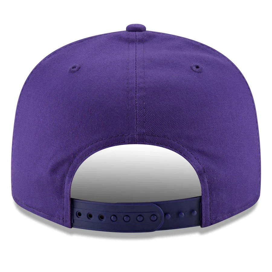 Minnesota Vikings New Era Purple Basic 9FIFTY Adjustable Snapback Hat product image 2, provided for visual reference and