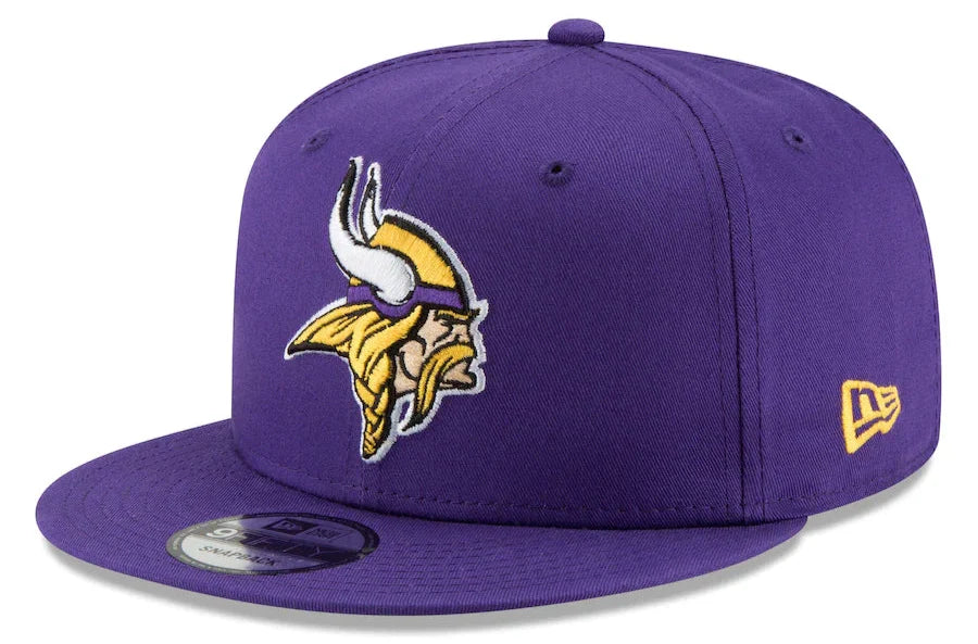 Minnesota Vikings New Era Purple Basic 9FIFTY Adjustable Snapback Hat product image 1, provided for visual reference and