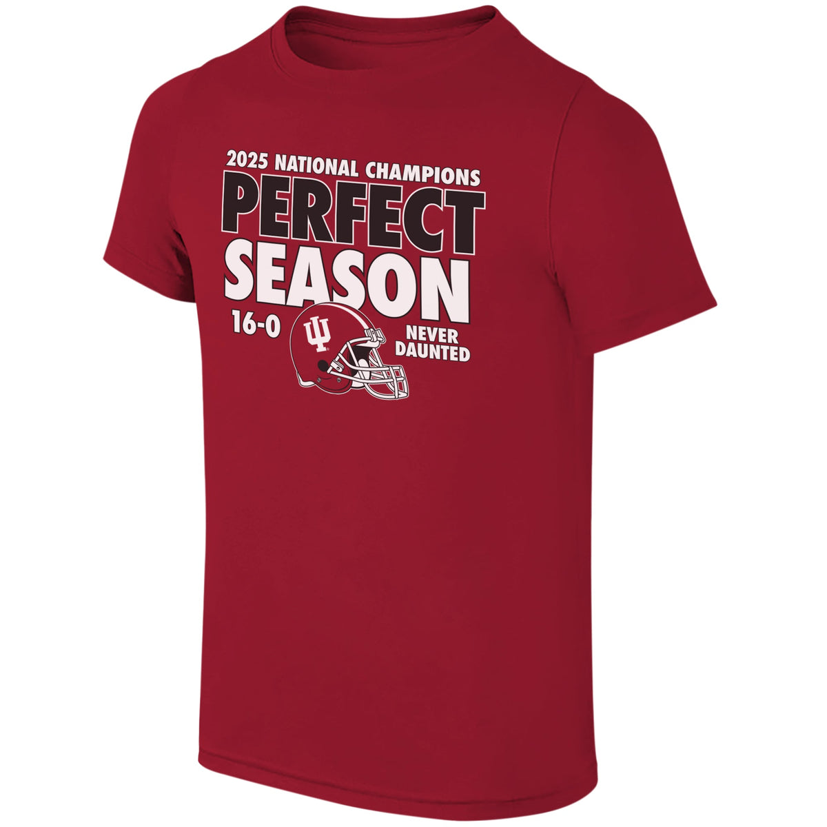 Indiana Hoosiers Perfect Season 16-0 National Champions T-Shirt for Men product image 1, provided for visual reference and