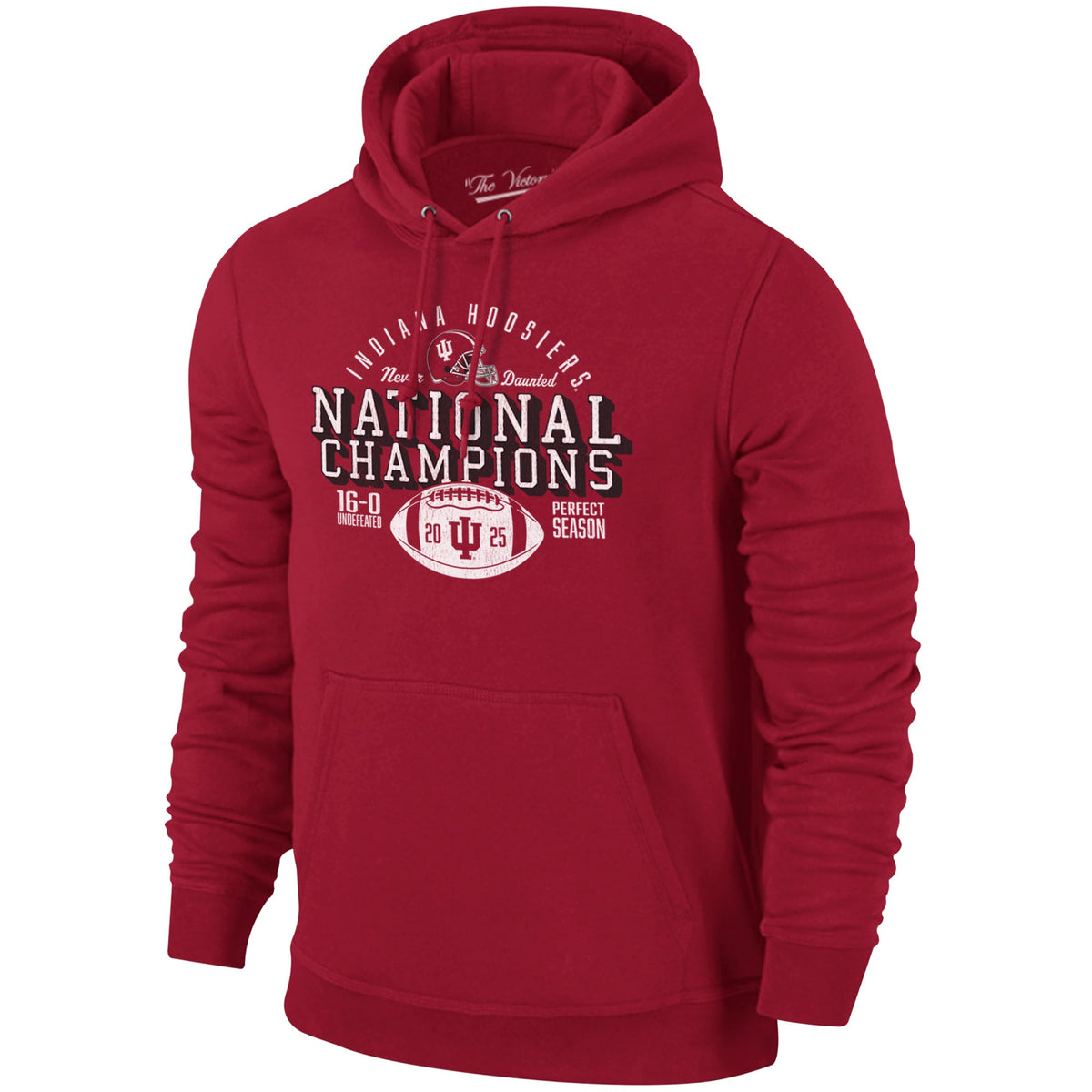 Indiana Hoosiers 2025 National Champions Hoodie By Retro Brand for Men product image 1, provided for visual reference and