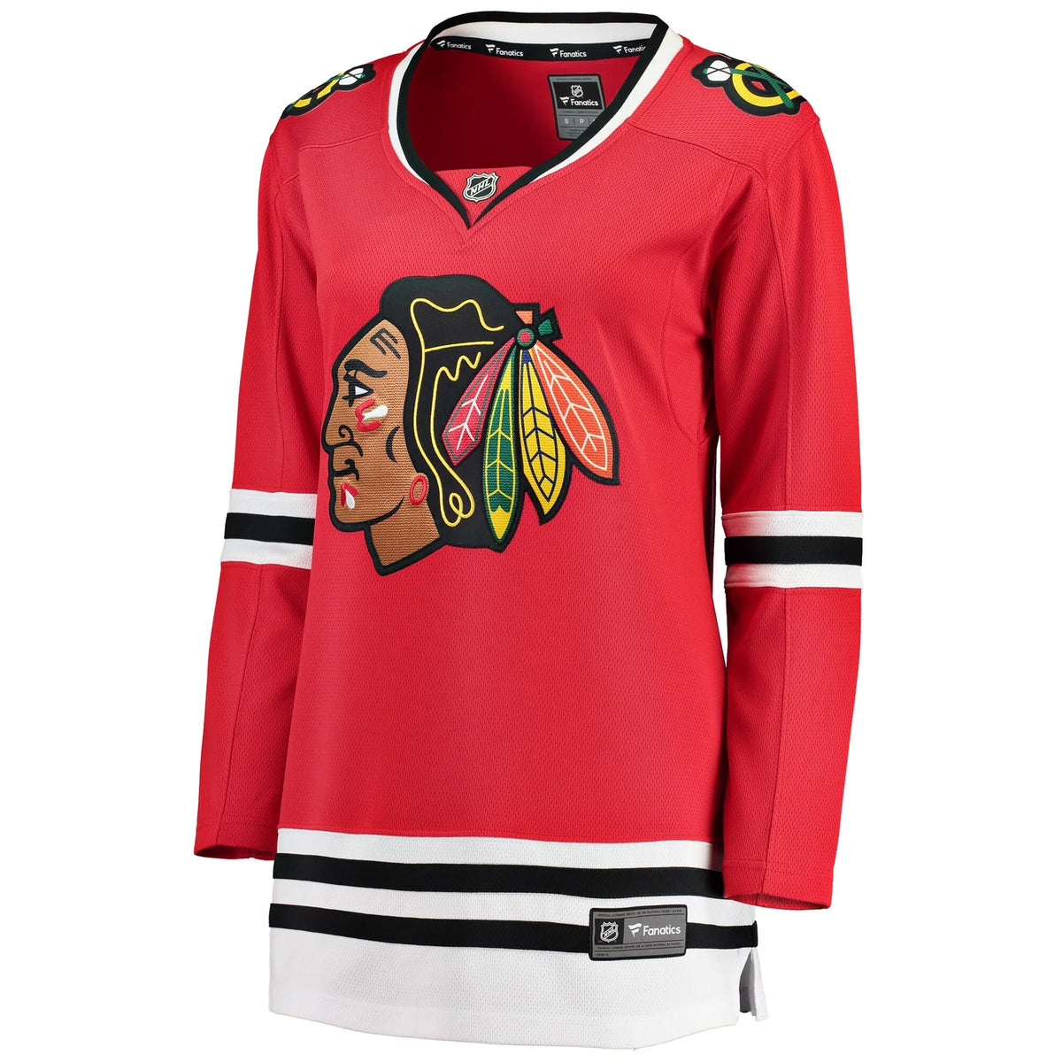 Chicago Blackhawks Home Red Fanatics Breakaway Custom Jersey for Women product image 2, provided for visual reference and