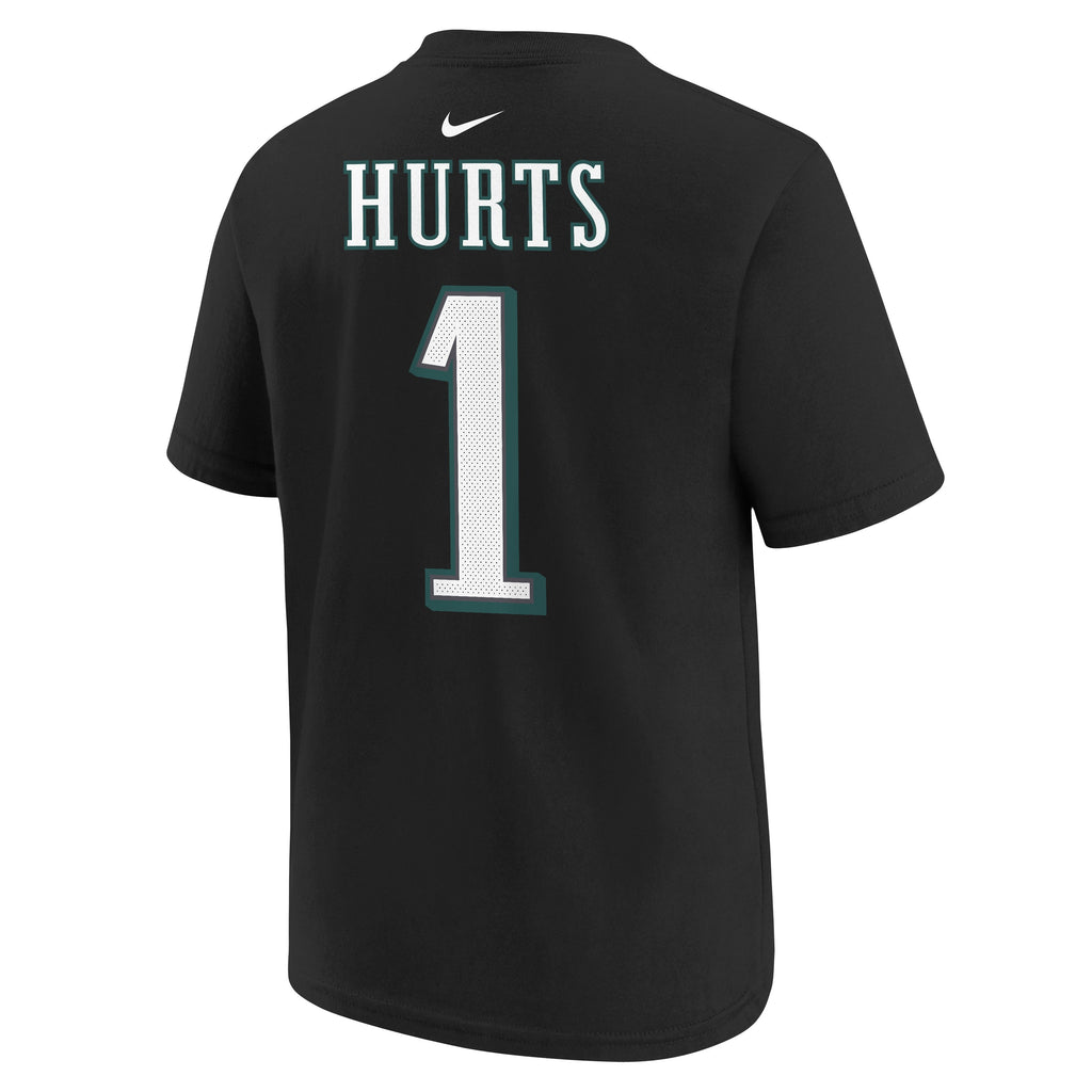 Youth Jalen Hurts Philadelphia Eagles Nike Black FUSE Name & Number T-Shirt product image 3, provided for visual reference