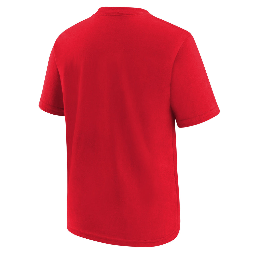 Kids Kansas City Chiefs Nike Red Icon Performance T-Shirt product image 3, provided for visual reference and product detail
