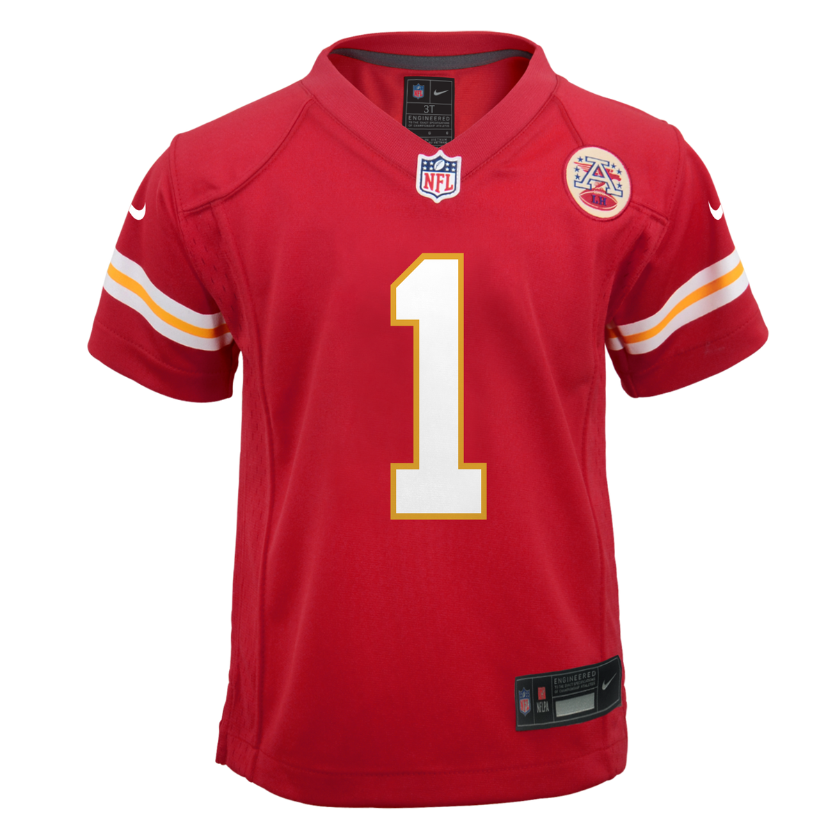 Youth Kansas City Chiefs Xavier Worthy Nike Red Game Jersey product image 3, provided for visual reference and product