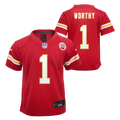 Youth Kansas City Chiefs Xavier Worthy Nike Red Game Jersey product image 1, provided for visual reference and product