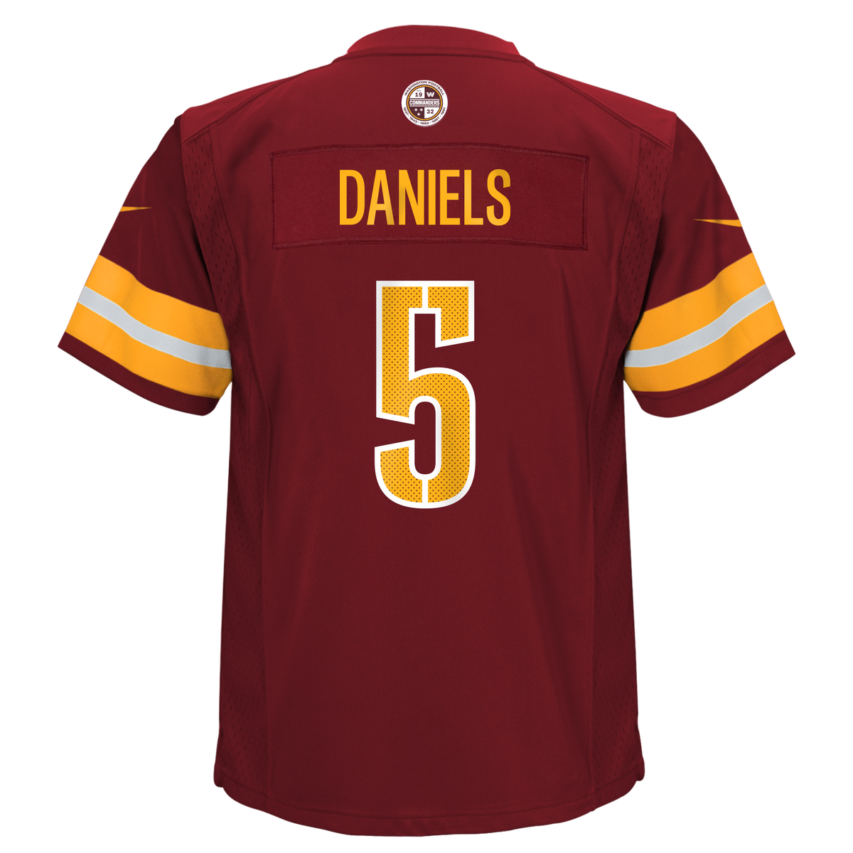 Child Washington Commanders Jayden Daniels Nike Burgundy Game Jersey product image 3, provided for visual reference and