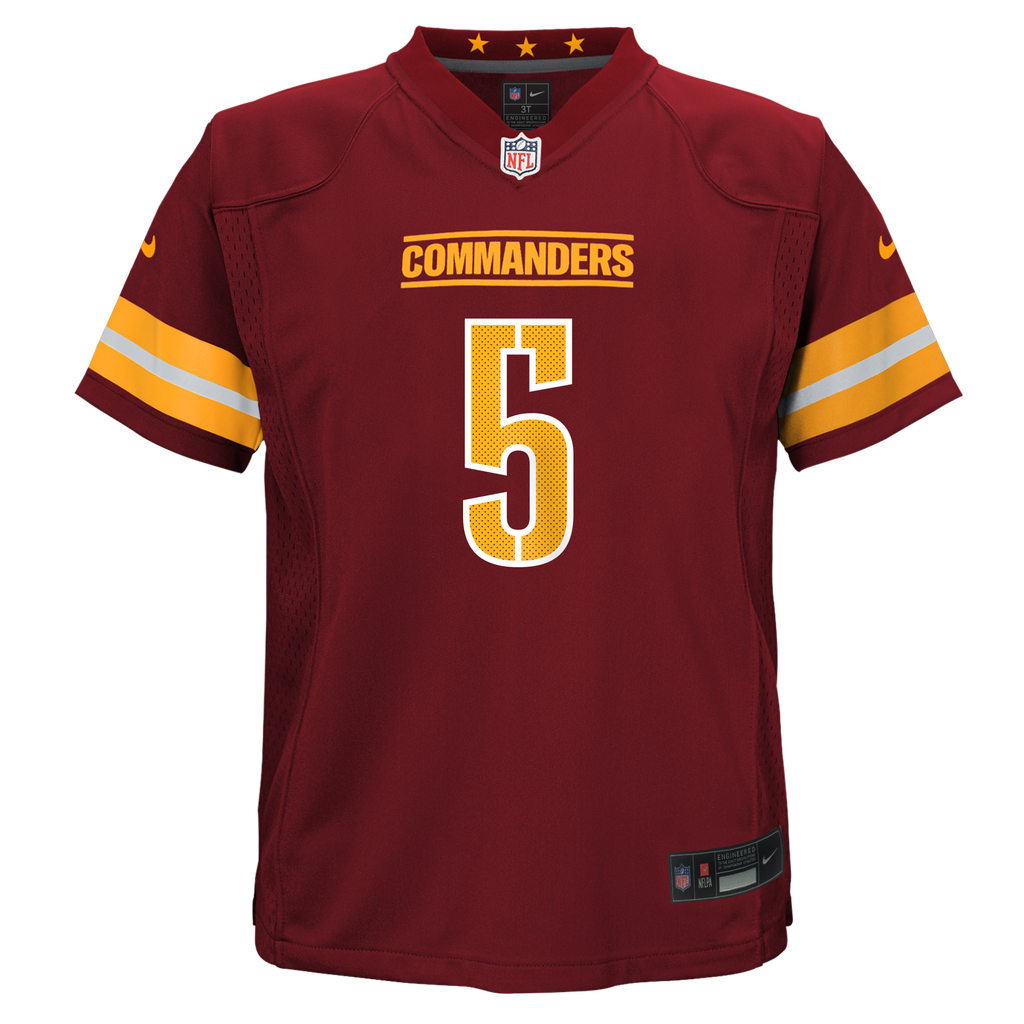 Child Washington Commanders Jayden Daniels Nike Burgundy Game Jersey product image 2, provided for visual reference and