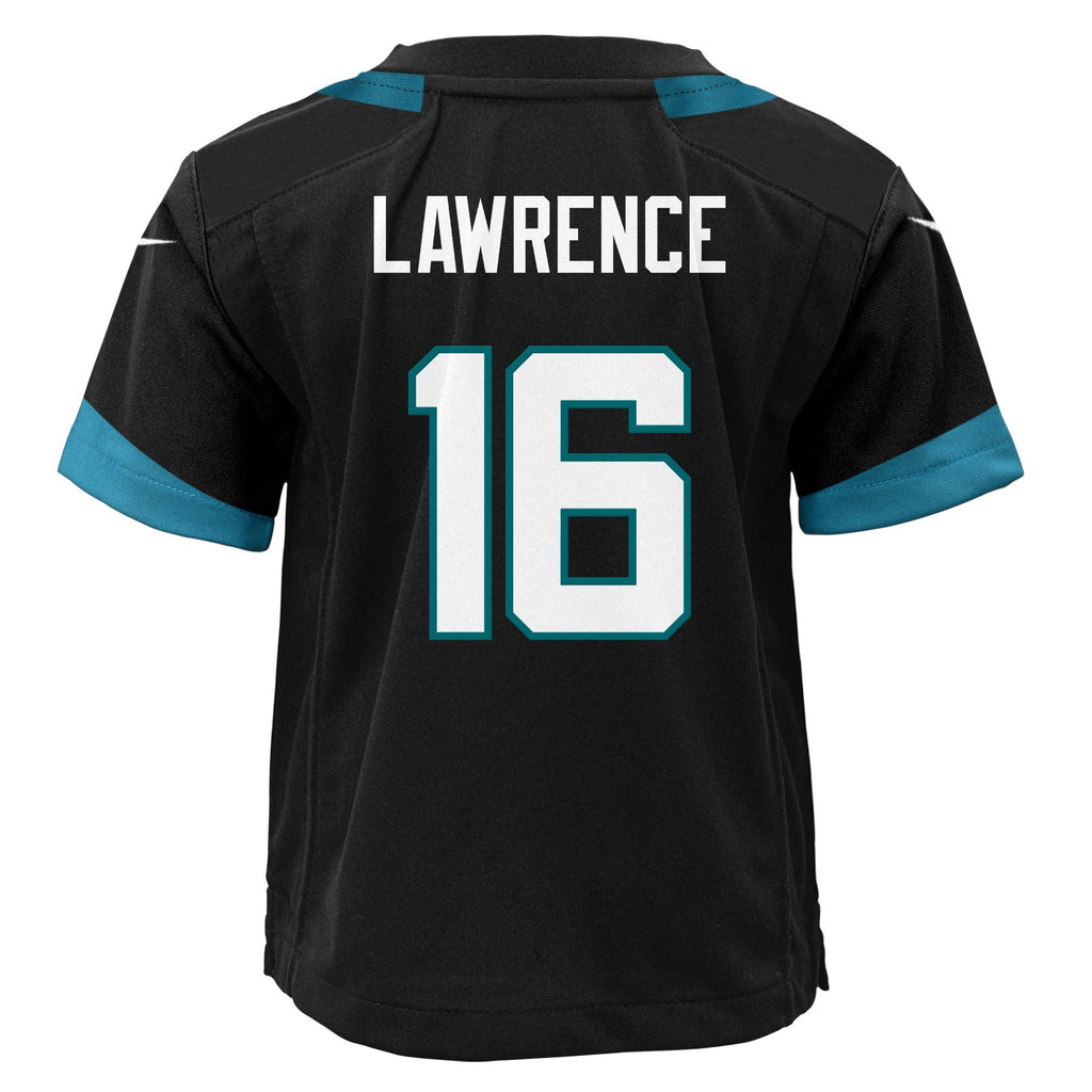 Kids Trevor Lawrence Jacksonville Jaguars Child Nike Black Replica Jersey product image 3, provided for visual reference and