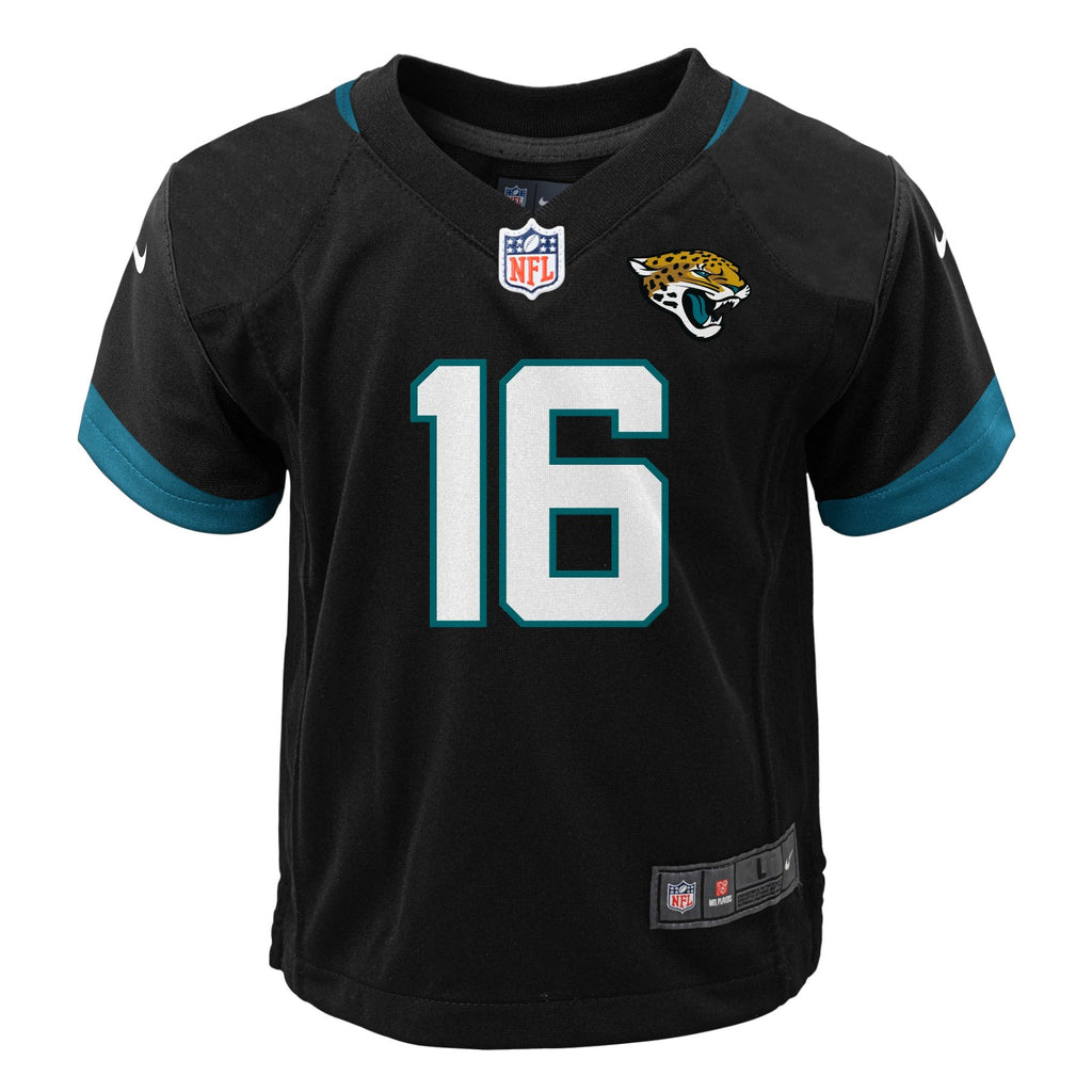 Kids Trevor Lawrence Jacksonville Jaguars Child Nike Black Replica Jersey product image 2, provided for visual reference and
