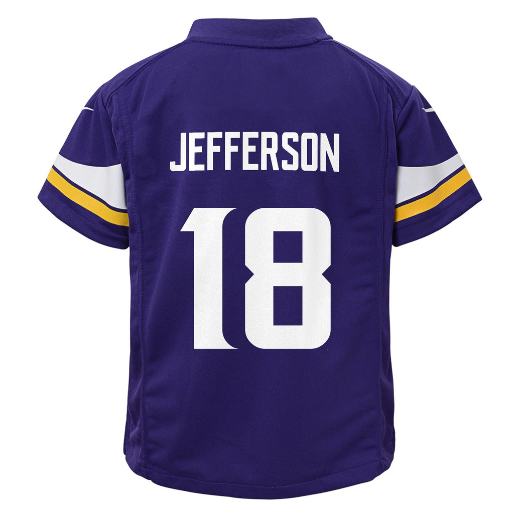 Toddler Justin Jefferson Minnesota Vikings Home Purple Nike Replica Jersey product image 3, provided for visual reference