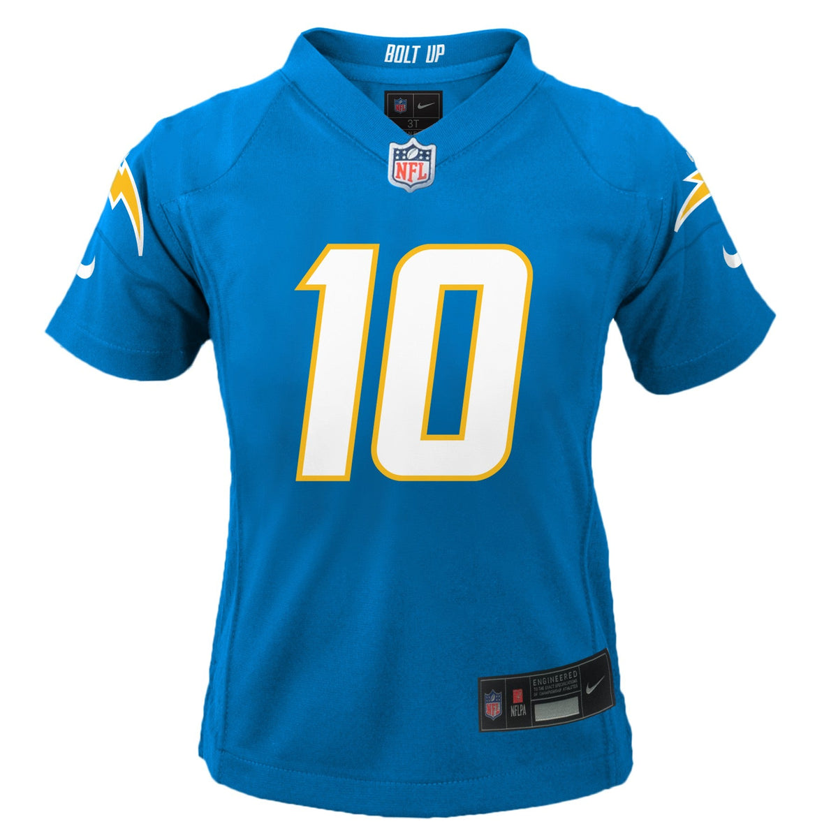 Kids Justin Herbert Los Angeles Chargers Child Nike Blue Replica Jersey product image 2, provided for visual reference and