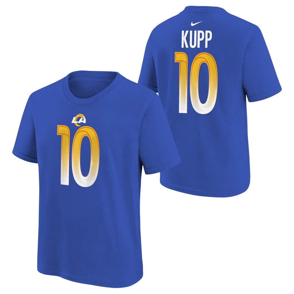 Youth Cooper Kupp Los Angeles Rams Nike Royal Player Pride Name & Number T-Shirt product image 1, provided for visual