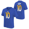 Youth Cooper Kupp Los Angeles Rams Nike Royal Player Pride Name & Number T-Shirt product image 1, provided for visual
