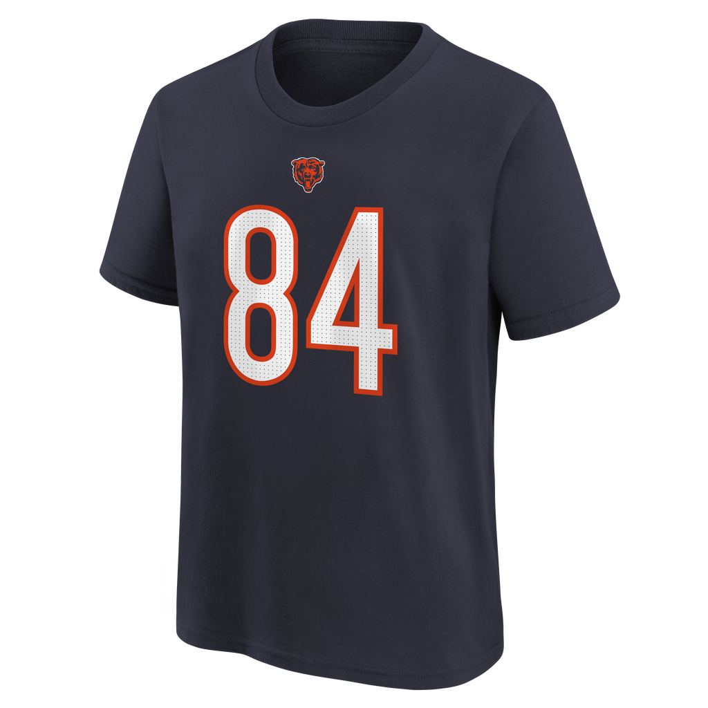 Youth Colston Loveland Chicago Bears Nike Navy FUSE Name & Number T-Shirt product image 3, provided for visual reference and