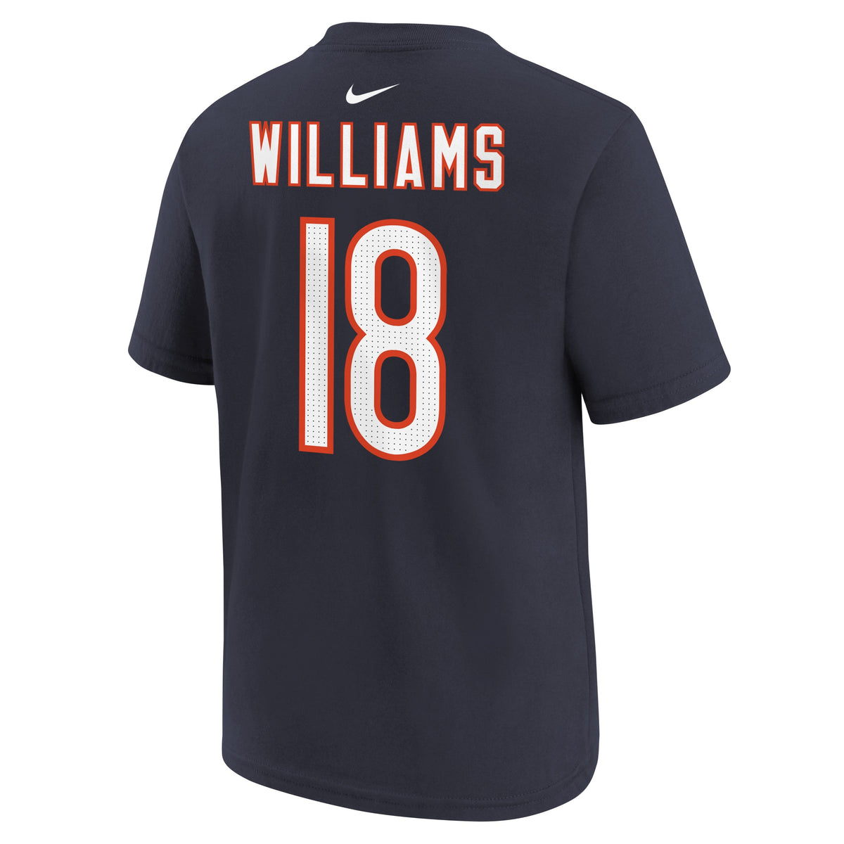 Youth Caleb Williams Chicago Bears Nike Navy FUSE Name & Number T-Shirt product image 3, provided for visual reference and