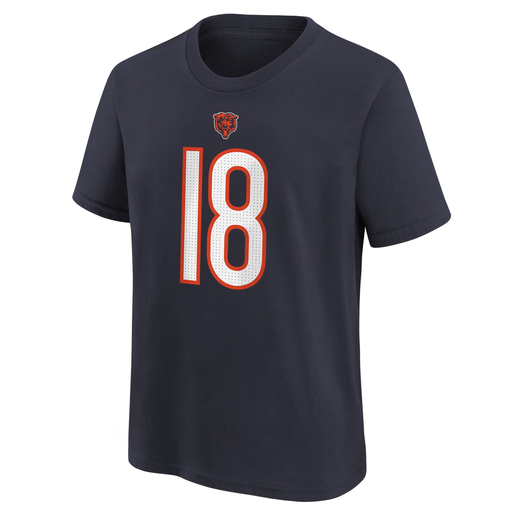 Youth Caleb Williams Chicago Bears Nike Navy FUSE Name & Number T-Shirt product image 2, provided for visual reference and