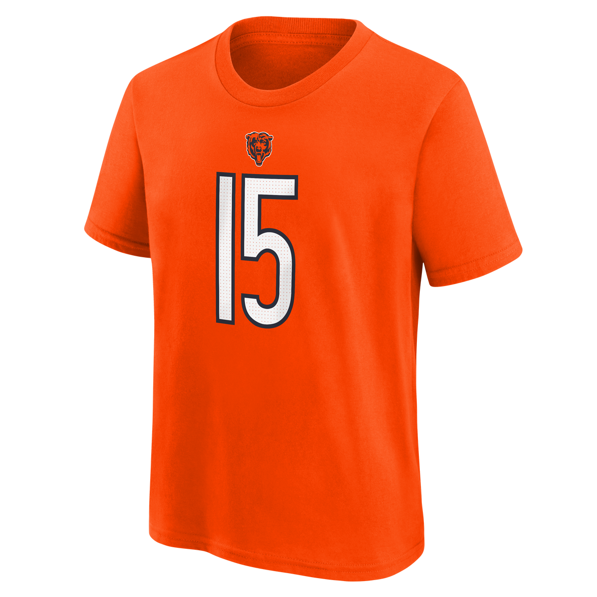 Youth Rome Odunze Chicago Bears Nike Orange FUSE Name & Number T-Shirt product image 3, provided for visual reference and