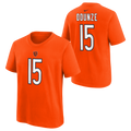 Youth Rome Odunze Chicago Bears Nike Orange FUSE Name & Number T-Shirt product image 1, provided for visual reference and