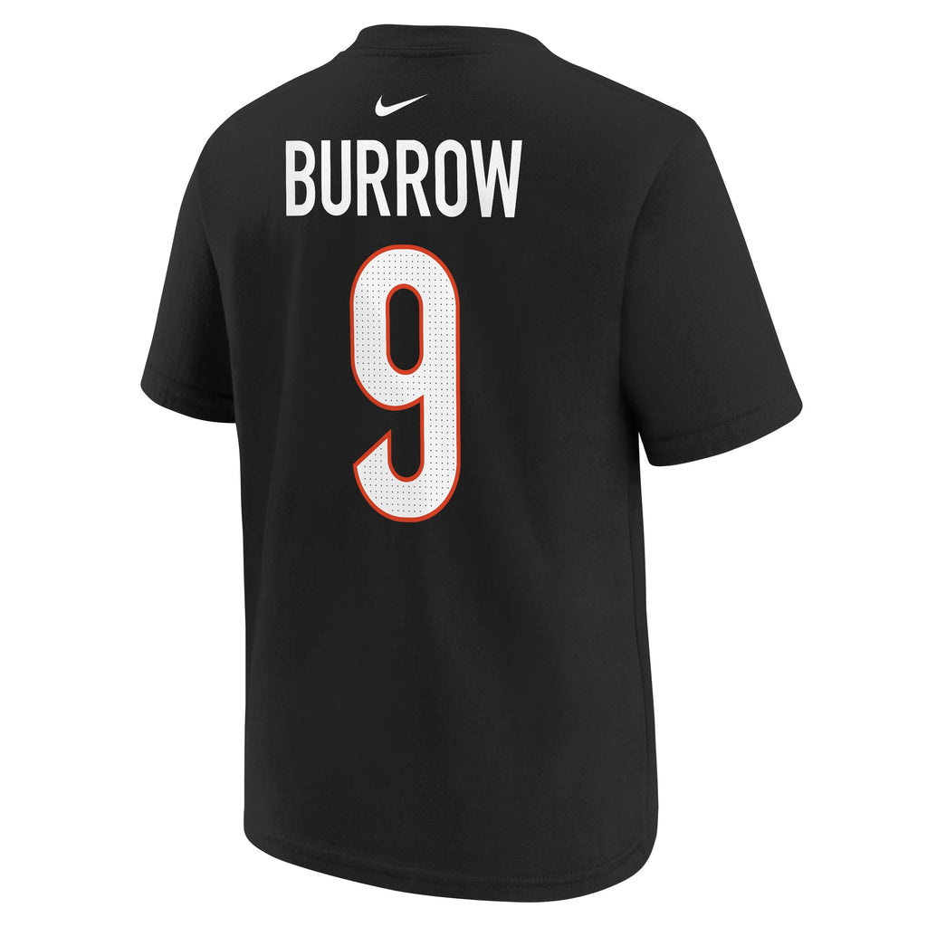 Youth Joe Burrow Cincinnati Bengals Nike Black FUSE Player Pride Name & Number T-Shirt product image 3, provided for visual