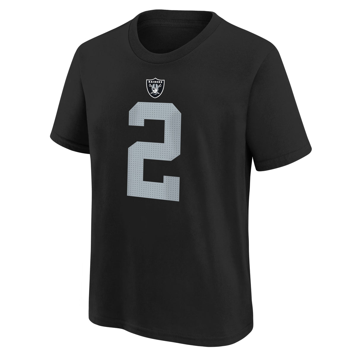 Youth Nike Ashton Jeanty Las Vegas Raiders Black Name & Number T-Shirt product image 3, provided for visual reference and