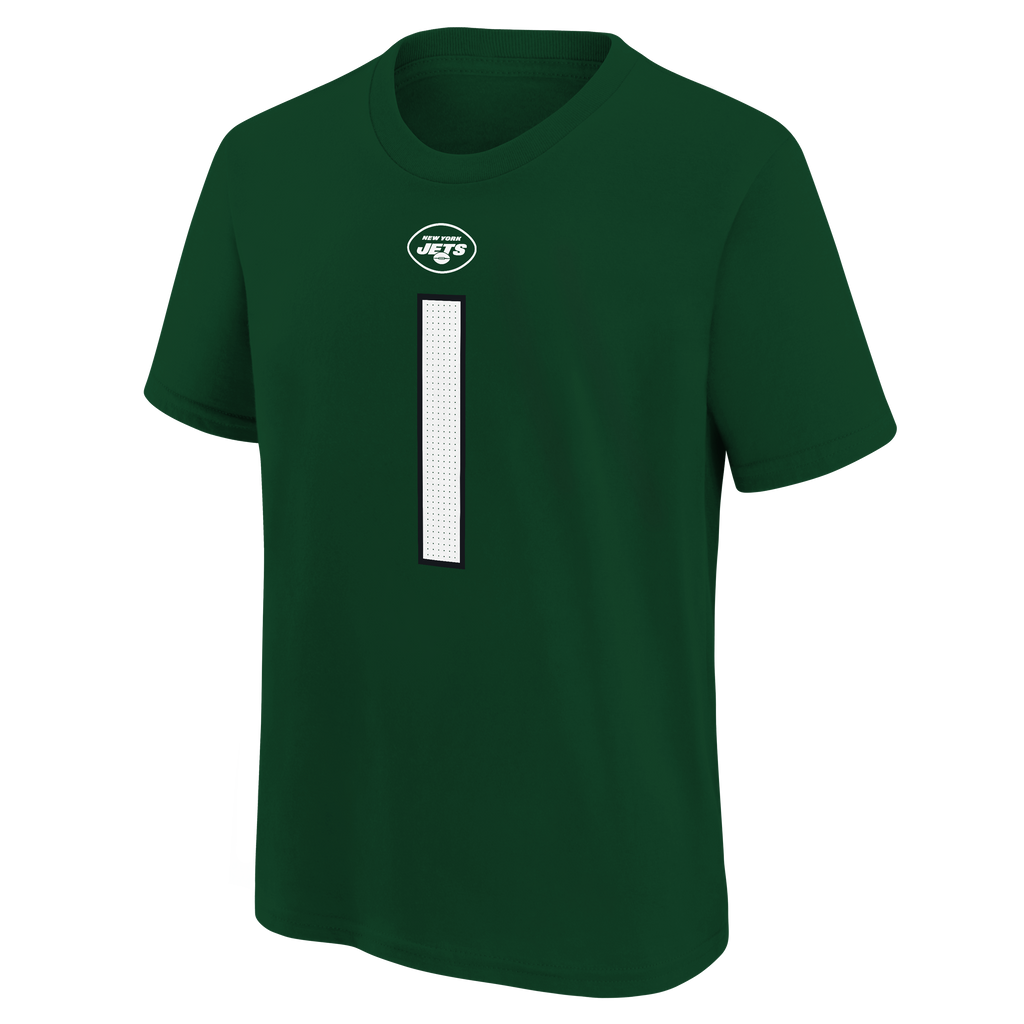 Youth New York Jets Sauce Gardner Nike Green FUSE Name & Number T-Shirt product image 3, provided for visual reference and