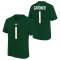 Youth New York Jets Sauce Gardner Nike Green FUSE Name & Number T-Shirt product image 1, provided for visual reference and