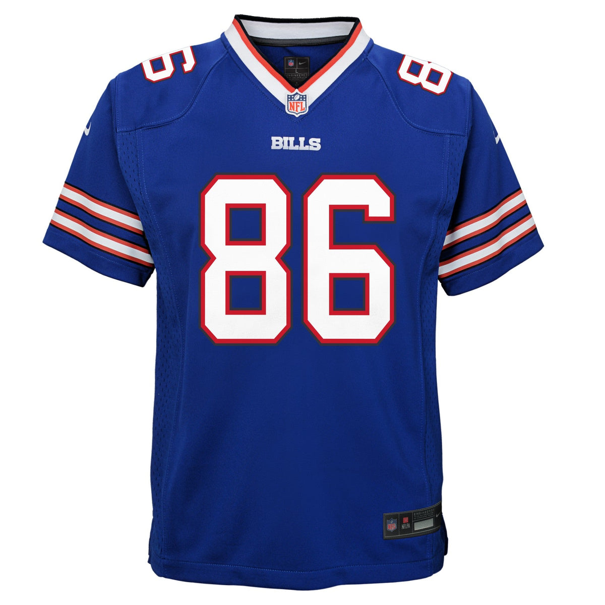 Youth Dalton Kincaid Buffalo Bills Nike Royal Blue Game Jersey product image 2, provided for visual reference and product