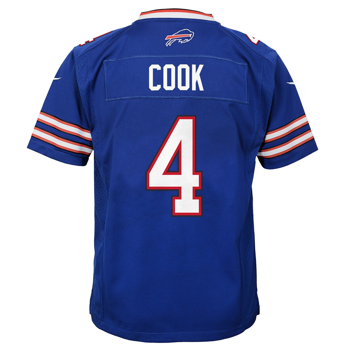 Youth James Cook Buffalo Bills Nike Royal Blue Game Jersey product image 3, provided for visual reference and product detail