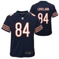 Youth Colston Loveland Chicago Bears Navy Nike Game Jersey product image 1, provided for visual reference and product detail