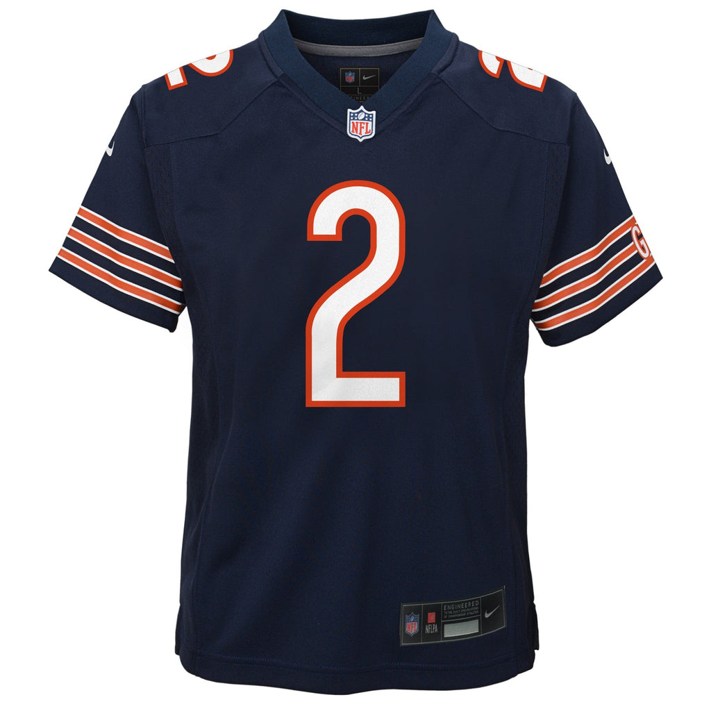 Youth DJ Moore Chicago Bears Navy Nike Game Jersey product image 2, provided for visual reference and product detail review