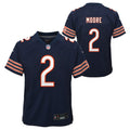 Youth DJ Moore Chicago Bears Navy Nike Game Jersey product image 1, provided for visual reference and product detail review