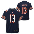 Youth Keenan Allen Chicago Bears Navy Nike Game Jersey product image 1, provided for visual reference and product detail