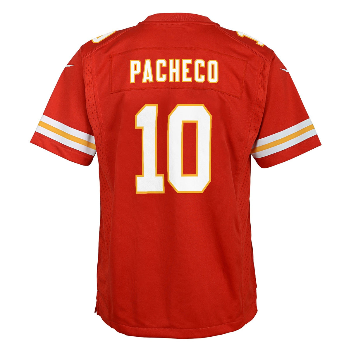 Youth Kansas City Chiefs Isiah Pacheco Nike Red Game Jersey product image 3, provided for visual reference and product
