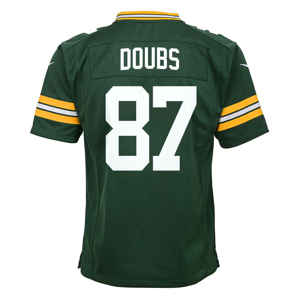 Youth Green Bay Packers Romeo Doubs Nike Green Game Jersey product image 3, provided for visual reference and product detail