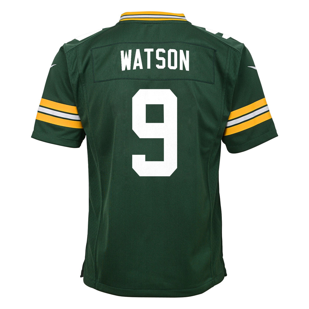 Youth Green Bay Packers Christian Watson Nike Green Game Jersey product image 3, provided for visual reference and product
