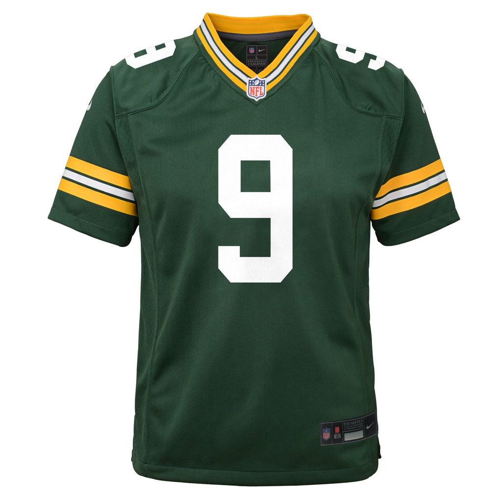 Youth Green Bay Packers Christian Watson Nike Green Game Jersey product image 2, provided for visual reference and product