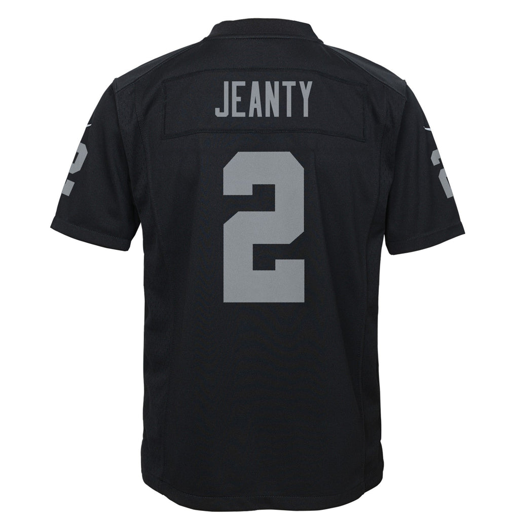 Youth Ashton Jeanty Las Vegas Raiders Black Nike Game Jersey product image 3, provided for visual reference and product